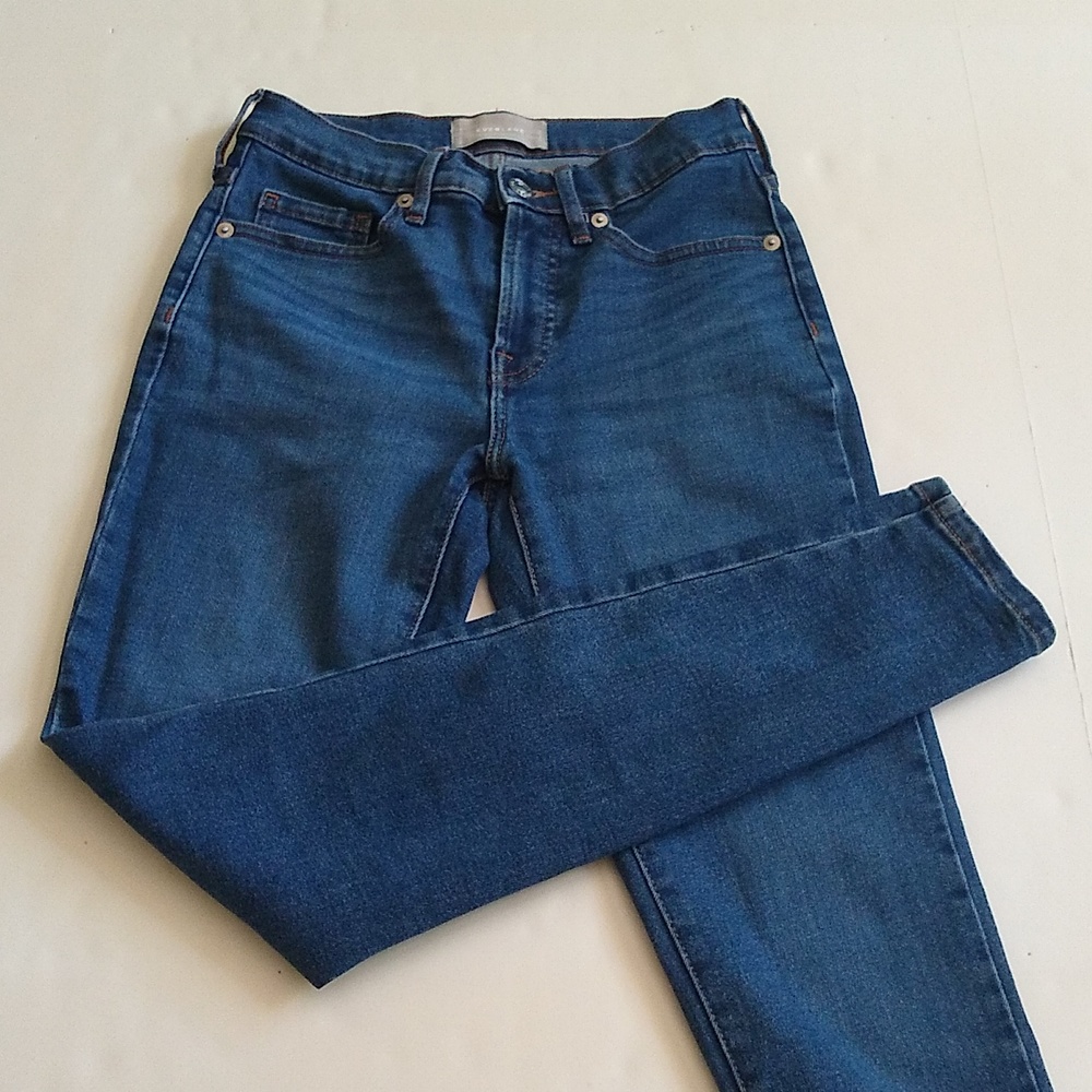 Everlane women's mid rise skinny denim jeans size 25